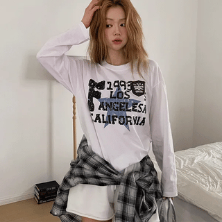 Cali Pigment Oversized Long Sleeve T-shirt