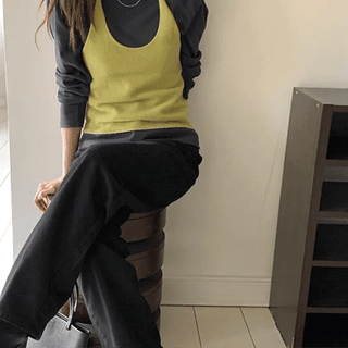 Zerpi 100% Wool Halter Knit Sleeveless
