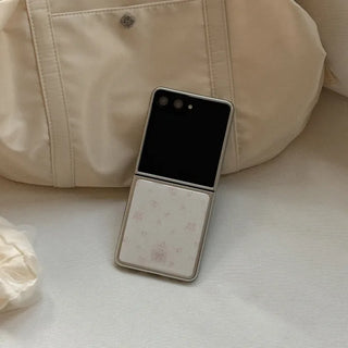 Petite Bloom Galaxy Z-Flip Fold 8 MagSafe Silver Bumper Case