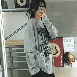 Amazing Oversized Layered Warmer T-shirt