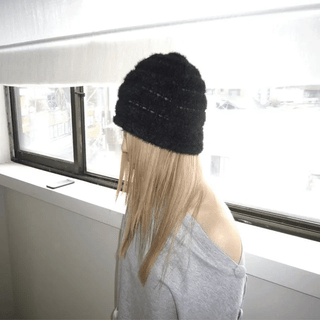 Knit Pleated Beanie
