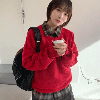 Diani V-neck Oversized Knit