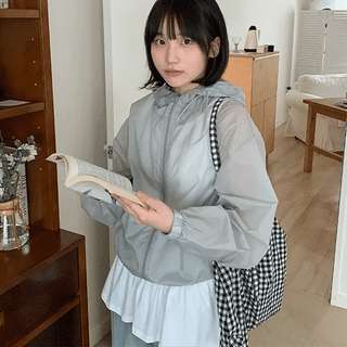 Nedoko Summer Nylon String Wind Hood Jumper