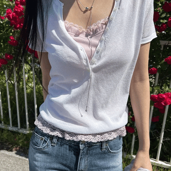 Jane Button Short Sleeve Knit