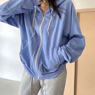 Yuka Summer Stripe ZipUp Hoodie