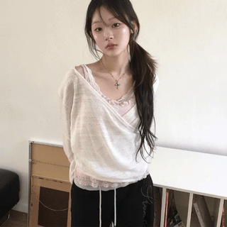Elang Loose Fit Wrap T-shirt