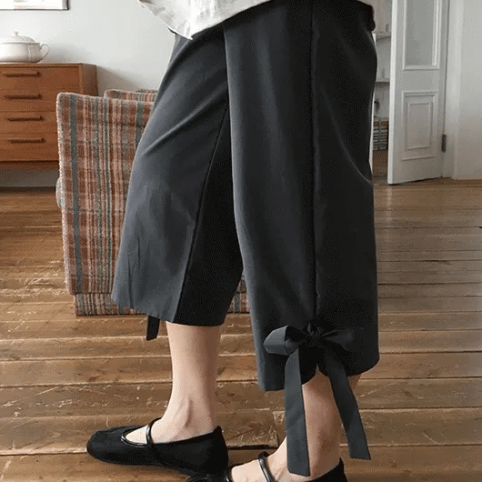 Kehill Ribbon Capri Elastic Pants