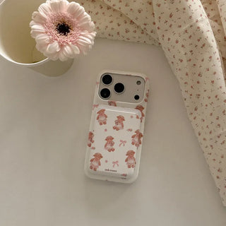 Blooming Teddy MagSafe Hard Phone Case for iPhone 17 Pro