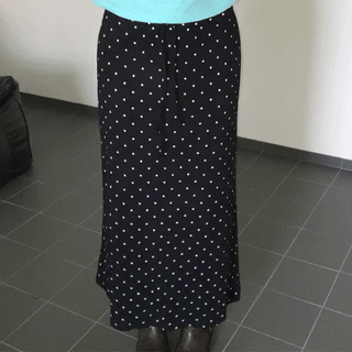 Berry Dot Long Skirt