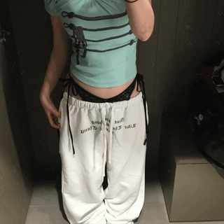 Star Check Patch Sweatpants