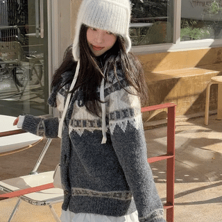 Angora Boca Earflap Beanie