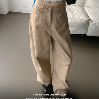 It's Back Studded Wide Cotton Pants