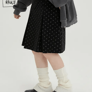 Datons Corduroy Dot Midi Skirt