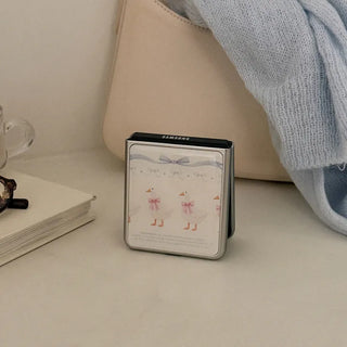 Cottage Duck Galaxy Z-Flip Fold 8 MagSafe Silver Bumper Case