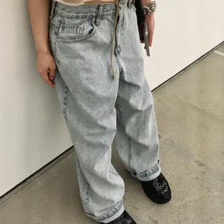 Curved Light Blue Denim