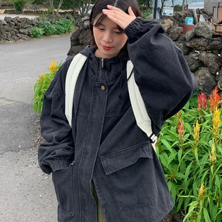 Kaho Hooded Denim Jacket
