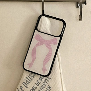 Ribbon Flow iPhone 18 Pro Galaxy Epoxy Black Bumper Case