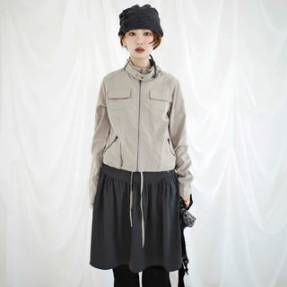 Faded Crop String Jacket