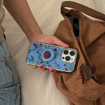 Capri Tomato iPhone 18 Pro MagSafe Silver Bumper Case