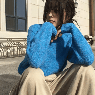 Fluffy Round Basic Knit