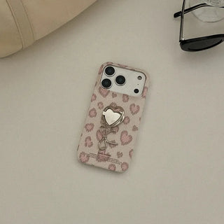 Lovely Leopard Fabric iPhone 17 Pro Hard Case