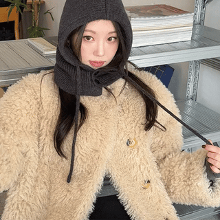 Button Neck Warmer Balaclava