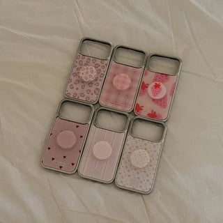 [SET] Spring Pink Collection Silver Bumper MagSafe Case + Epoxy MagSafe Talk