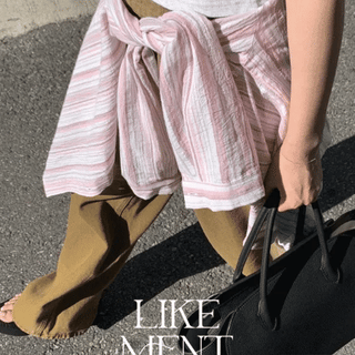 Tinted Summer Stripe Loose Fit Shirt
