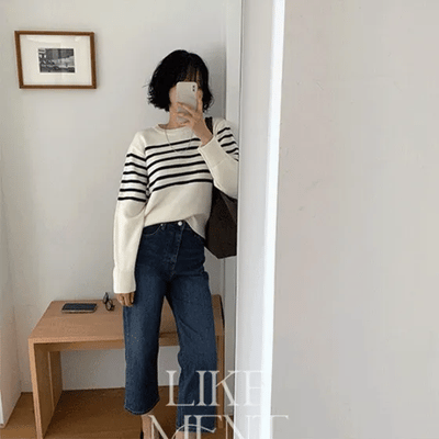 LIKEMENT Sony Spandex Dark Blue Capri Denim