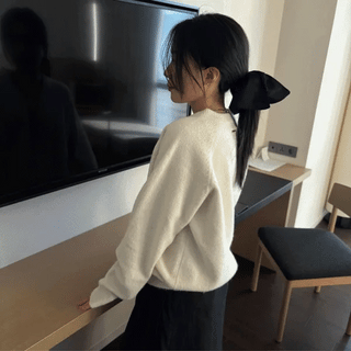 Nino Pleated Square Scrunchie
