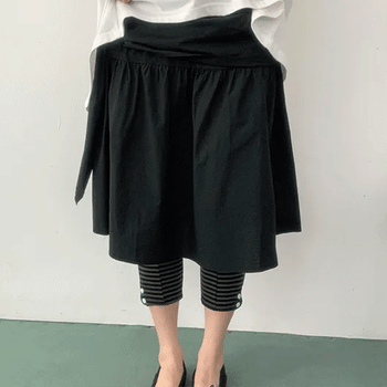 Dunkey Shirred Wrap Midi Skirt