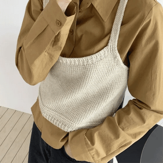 Hold Lambswool Knit Bustier