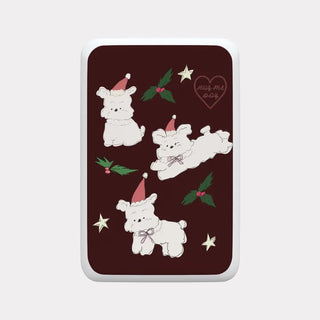 [Support for Abandoned Dogs] Holiday Hug Me Dog MagSafe 5000mAh Power Bank iPhone Wireless Charging