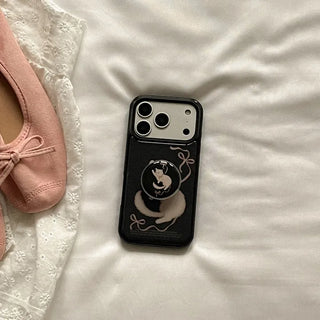 Velvet Kitten iPhone 18 Pro Galaxy MagSafe Black Bumper Case