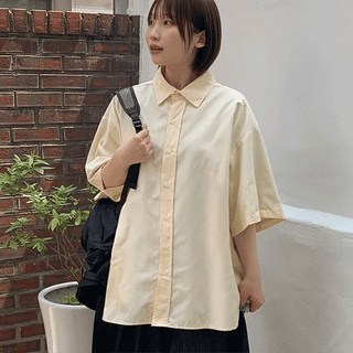 Rimmel Color Summer Oversized Short Sleeve Shirt
