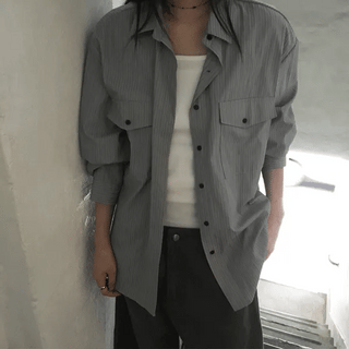 Mud Pocket Striped Shirt