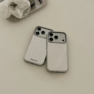 Basic Polka iPhone Silver Mirror Bumper Case
