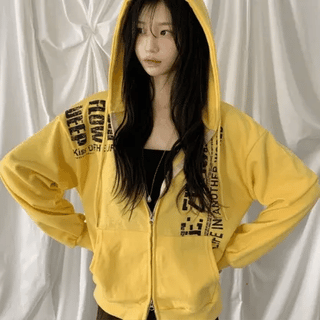 dark green hood zip-up