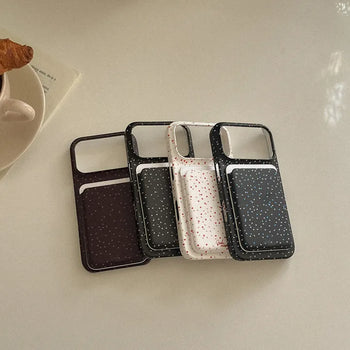 Heart Drizzle MagSafe Card Slot Wallet Pocket Case