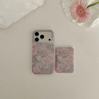 Romantic Garden MagSafe Card Slot Wallet Pocket Case