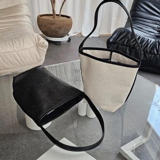 Pius Straw Rattan Shoulder Bag