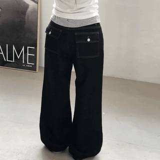 Semi-bootcut pants