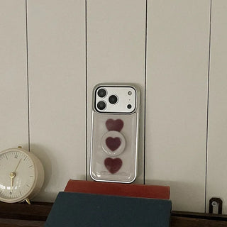 [Collection] Burgundy Design Silver MagSafe Bumper Phone Case Collection