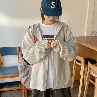 Sokine Striped String Hoodie