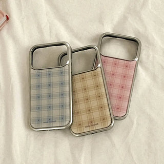 tiny heart check iPhone 18 Pro Galaxy MagSafe Silver Bumper Case
