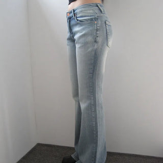 Bean Low Brush Denim Bootcut Pants