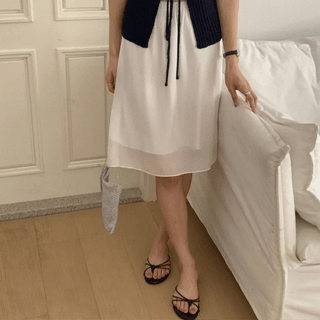She's Satin Skirt