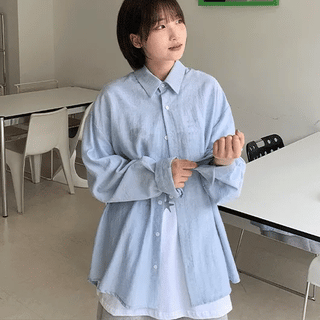 Apugo Linen See-through Overshirt