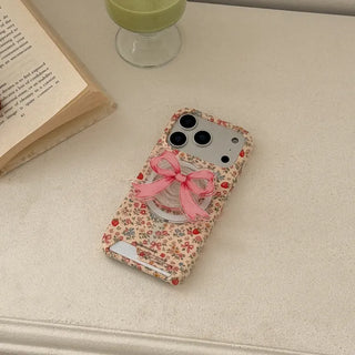 Flower Ribbon iPhone MagSafe Grip Talk Holder Acrylic