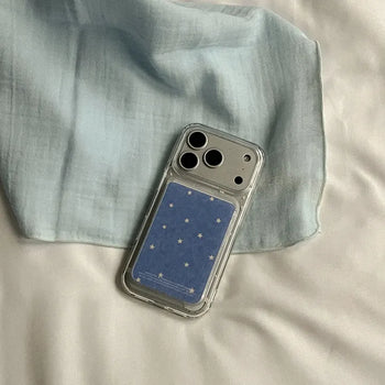 Little Star MagSafe Card Transparent Wallet Pocket Case